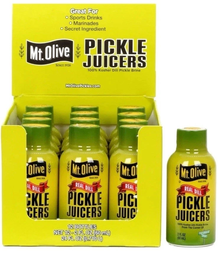 Mt. Olive Pickle Juice 100% Kosher Dill Brine - 12 pk - 2 fl oz...  - Image 1 of 1