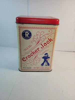 Vintage 1990s Reproduction Cracker Jack Tin 1991 Reliable Confections - Image 1 of 4