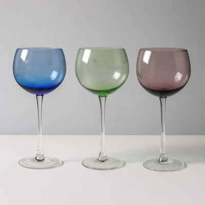 Lenox 托斯卡纳季节水晶气球酒杯 | 3 件套 | 状况完好 — 第 1/4 张图片