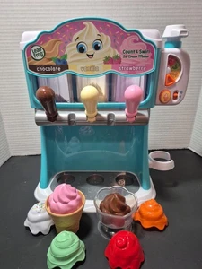 Juguete educativo para hacer helados LeapFrog Count & Swirl 13 piezas, usado pero funciona bien - Imagen 1 de 12