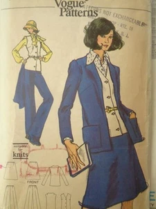 Vogue Sewing Pattern 8533 Misses' Jacket Vest Skirt Pants 14 - Picture 1 of 2