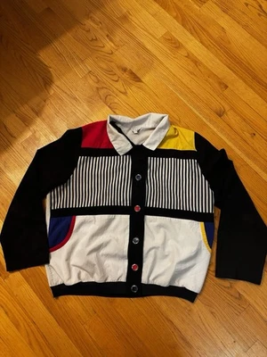 Chaqueta De Colección Regal Para Mujer Botón Luz Frontal Talla M Blanco Bloque de Color Botón Delantero Foto 1 de 4