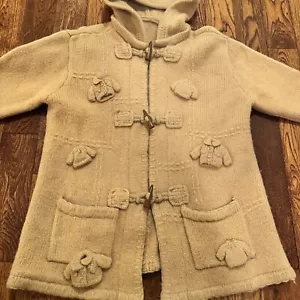 Toggle Sweater Women's L? Hooded Coat Jacket Wool? Mini Coats NO TAGS READ! RARE - Picture 1 of 17