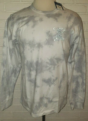 Мужская футболка Arizona Catch You Later серая галстук краситель с длинным рукавом топ размеры S-2XL - Изображение 1 из 3