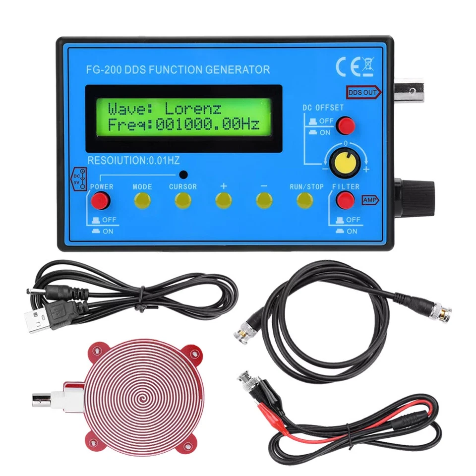FG-200 0,01 Hz-500 kHz Sinus-LCD-Signalgenerator DDS-Funktionssignalgenerator DE - Bild 1 von 4