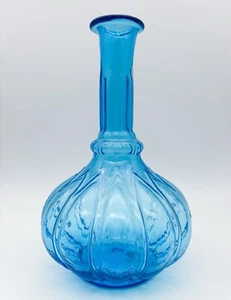 Decantador Botella Genie Azul Vintage Hecho en Italia con Pegatina Original Sin Tapón - Imagen 1 de 7