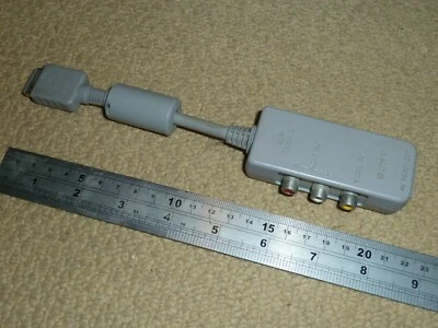 SONY PLAYSTATION 1 2 PS1 PS2 OFFICIAL NAMCO G-CON GUN AV MULTI OUT ADAPTER CABLE - Image 1 of 2