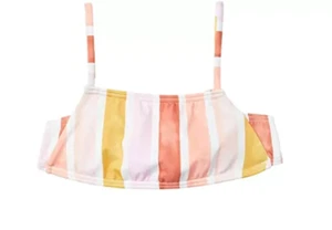 Billabong Girl's Multicolor Striped So Stoked Swim Bralette JS1004 Size 8 - Picture 1 of 3