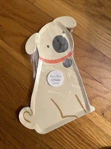 Meri Meri Dog Dessert Plates! 8 Count Decorative Pug New In Package Sealed Cute - Picture 1 of 8
