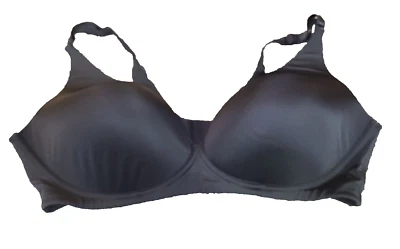 TORRID Curve Bra 40D Lightly Lined Deep V Plunge T-Shirt Bra Black - Image 1 of 4