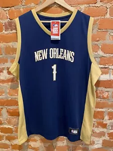 Zion Williamson New Orleans Pelicans NBA Navy blue and gold NWT. Size XL - Picture 1 of 5