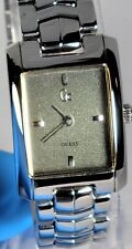 GUESS COLLECTION Women's Stainless St Water Resistan 30M Silver Green Dial 20x29