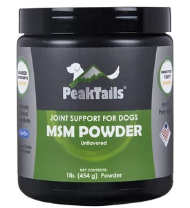 PeakTails Unflavored MSM Powder Hip and Joint Support for Dogs - Picture 1 of 5