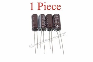 Condensatore Nippon 220uF 35v 105C 8x20mm. Radiale. Venditore USA - Foto 1 di 1