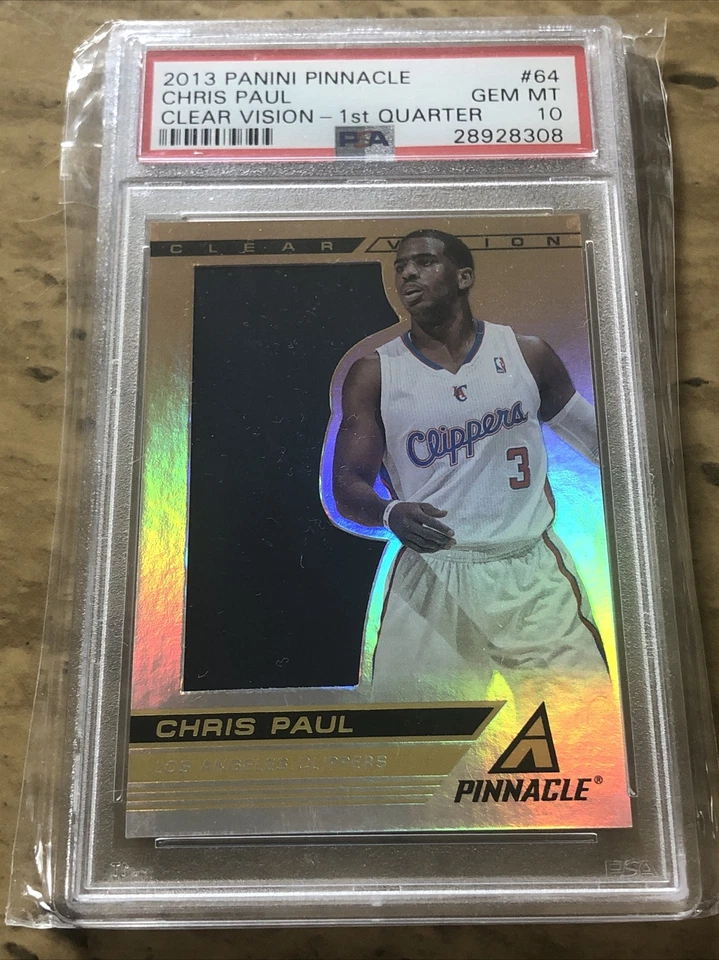 🔥Chris Paul 2013-14 Pinnacle Clear Vision 1st Quarter Insert Card PSA 10🔥 - Image 1 of 2