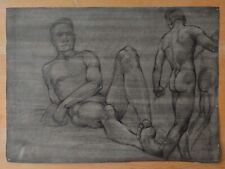 Male nudes 1, original drawing 1947
