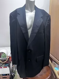 Tuta 2Button Burberry's London da uomo a righe blu navy. 46R.38x28. Polsino a pieghe. - Foto 1 di 10