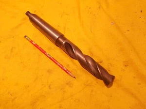 4 MORSE TAPER x 1-3/32" Broca Torno Molino MT HERRAMIENTA CLE FORGE EE. UU. NARIZ PLANA - Imagen 1 de 2