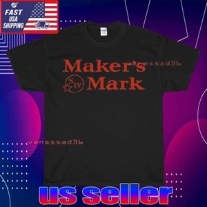 NUOVA MAGLIETTA MAKER'S MARK BOURBON LOGO UNISEX MAGLIETTA DIVERTENTE AMERICANA USA TAGLIA S-5XL - Foto 1 di 7