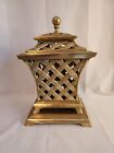 Vintage Brass Mantle Piece With Lid