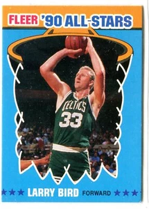 1990-91 Fleer Larry Bird '90 All-Stars Insert #2 of 12 HOF BOSTON CELTICS - Picture 1 of 1