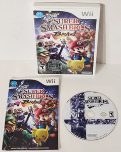 Super Smash Bros. Brawl (Nintendo Wii) Completo con Manual 2008 - Probado - Imagen 1 de 6