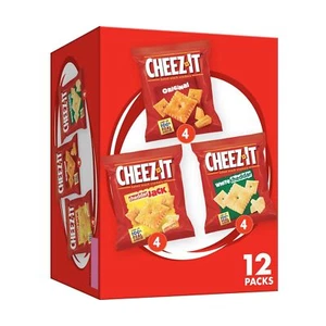 Cheez-It Cheese Crackers, Baked Snack Crackers, Variety , 12.1oz Box (12 Pack) - Picture 1 of 6