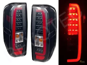 Black LED C Bar Tail Lights Lamps For Nissan 2005-2019 Frontier - Picture 1 of 7