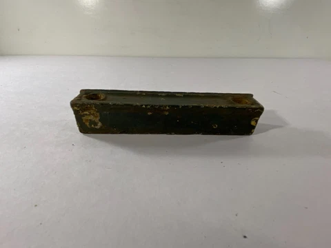 Vtg Cast metal Mortise Catch Keeper Latch Lock 5.5" L 1 " W Salvage hardware Cover