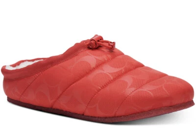 Women's Coach Rachelle Logo Slippers in Miami Red 10M - Изображение 1 из 4