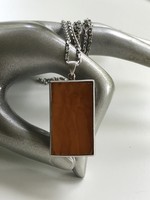 Unique Artisan butterscotch amber carved cat face pendant black chord necklace