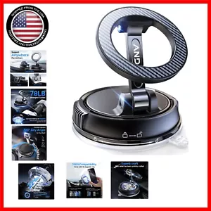 Sleek Adjustable Car Phone Holder - 2400gf Magnetic Strength for All Smartphones - Picture 1 of 9