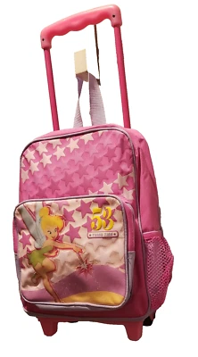 CLASSIC 2012 DISNEY TINKERBELL ROLLING BACKPACK SUITCASE ON WHEELS~NEW~LUGGAGE - Image 1 of 4