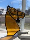 Stained glass horse suncatcher