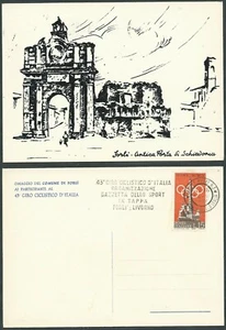 CICLISMO 43° GIRO D'ITALIA 1960 CARTOLINA IX TAPPA FORLI - LIVORNO - Picture 1 of 1