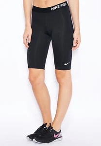 Nike Pro Women’s 11" Base Layer Shorts (Black) - XS - New ~ 642648 010 - Picture 1 of 4
