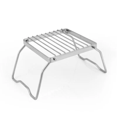 Outdoor Mini Folding Stainless Steel Stove Head Bracket with Bag Barbecue Stand - Image 1 of 4