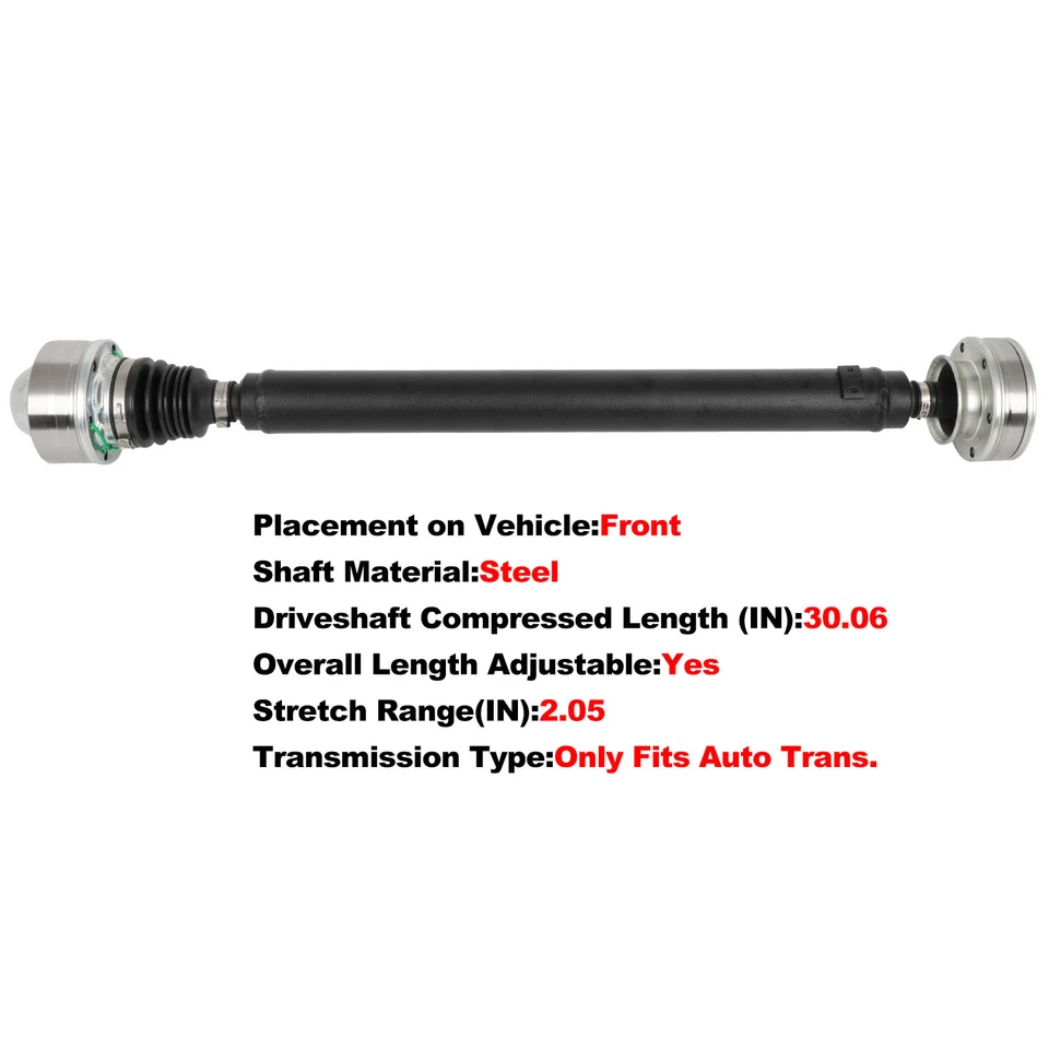 Front Drive Shaft Assembly for Jeep Commander 2007-10 V6 3.7L 4WD AT 52853432AA - Imagem 1 de 4
