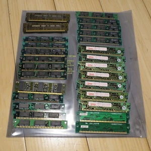 Vintage Memory Lot of 27 - 30 Pin RAM SIMMs - Various Brands -  Untested - Picture 1 of 9