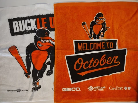 Baltimore Orioles Postseason Rally Towel Lot - Buckle Up Welcome to October 2014 Cover