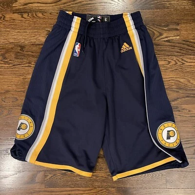 Adidas NBA Indiana Pacers On Court Swingman Sewn Basketball Shorts Sz. S - Image 1 of 4