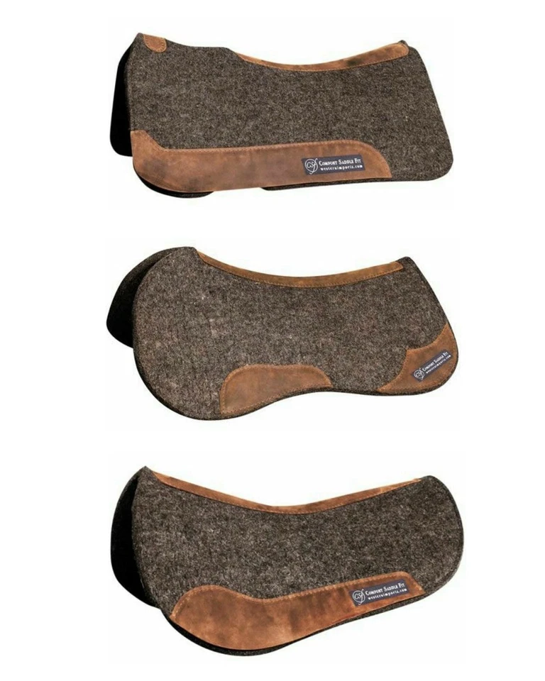 Western Imports felt pad, Western pad pad western felt anatomical 100% sheep wool  - Image 1 of 1