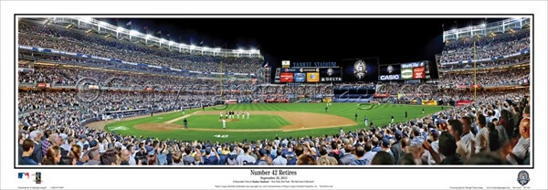 Impresión panorámica de póster del Yankee Stadium 2013 Mariano Rivera se retira de Nueva York Foto 1 de 1
