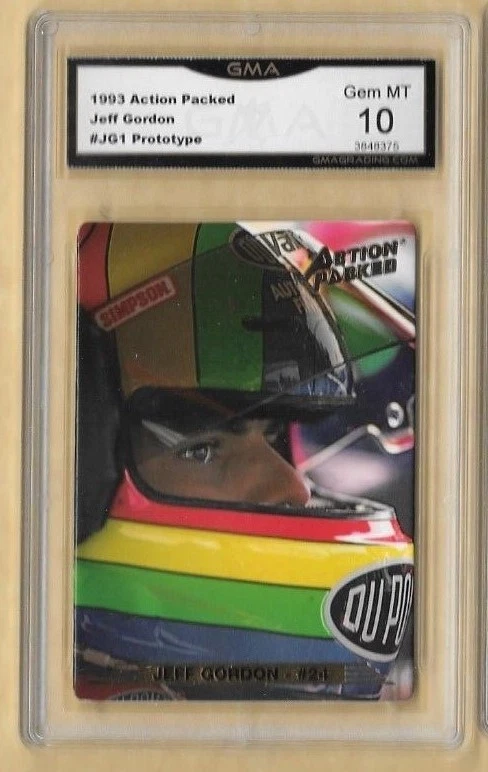 1993 Action Packed - Prototypes #JG1 Jeff Gordon PROMO  GRADED GEM-MT 10 KARAT - Image 1 of 1