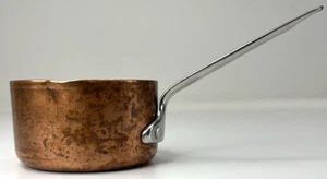 Rame e acciaio inox non marcati? Mini Casseruola Pentola 3,5" Dia 1/4 qt ~ Senza Coperchio - Foto 1 di 19