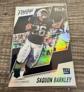 Panini Prestige Xtra Points Green Saquon Barkley RC #261 EAGLES GIANTS 2018 - Imagen 1 de 2