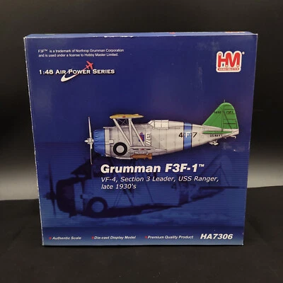 Hobby Master 1/48 Grumman F3F1 VF-4 Sección 3 Líder USS Ranger Años 30 HA7306 Foto 1 de 4