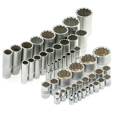 Vielzahn Nüsse Steckschlüssel Einsatz 12-kant Nuss 4 bis 36 mm 1/4 3/8 1/2 Zoll