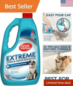 Family-Safe Pet Stain Remover - Enzymatic Action in 128 Fl Oz Bottle - Picture 1 of 8