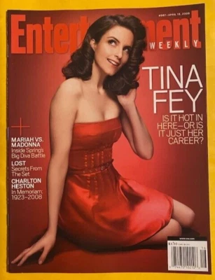 TINA FEY entertainment weekly MADONNA mariah carey LOST al pacino CHARLTON HESTO - Image 1 of 4